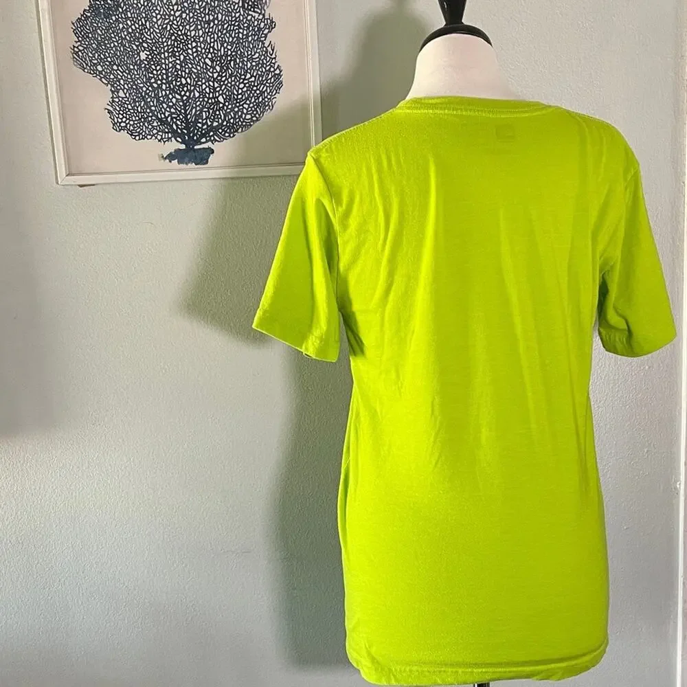 Quiksilver Men's Neon Green Graphic Tee